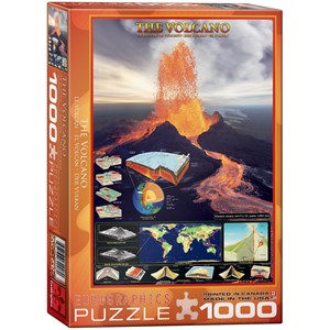 Eurographics (6000-2998) - "Les volcans" - 1000 pièces