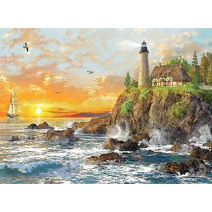 Trefl (33044) - "Sunset By The Rocky Coast" - 3000 pièces