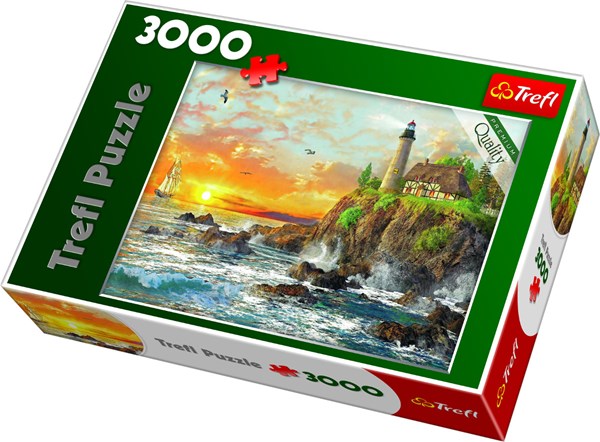 Trefl (33044) - "Sunset By The Rocky Coast" - 3000 pièces