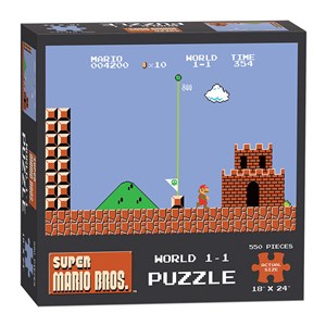 USAopoly (PZ005-488) - "Super Mario Bros. World 1-1" - 550 pièces
