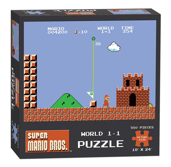 USAopoly (PZ005-488) - "Super Mario Bros. World 1-1" - 550 pièces