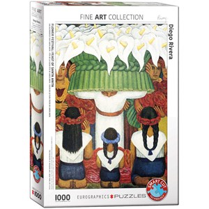 Eurographics (6000-0798) - Diego Rivera: "Flower Festival, Feast of Santa Anita" - 1000 pièces
