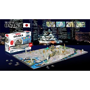 4D Cityscape (40038) - "Osaka, Japan" - 1290 pièces