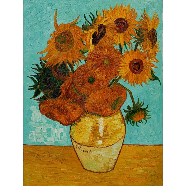 Piatnik (561740) - Vincent van Gogh: "Les tournesols" - 1000 pièces