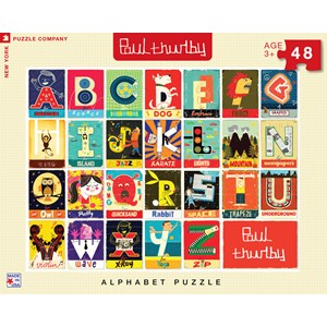 New York Puzzle Co (PT1303) - Paul Thurby: "Alphabet" - 48 pièces