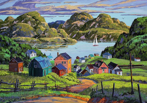 Ravensburger (19541) - "A Lake in Charlevoix" - 1000 pièces