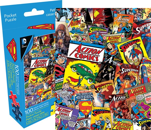 Aquarius (61107) - "DC Comics Superman Collage (Pocket Puzzle)" - 100 pièces