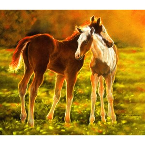 SunsOut (39506) - "Backlit Foals" - 550 pièces