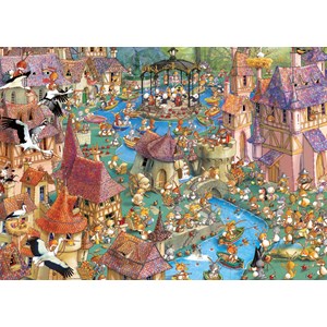 Heye (29496) - François Ruyer: "Bunnytown" - 1000 pièces