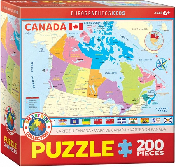 Eurographics (6200-0797) - "Carte du Canada" - 200 pièces