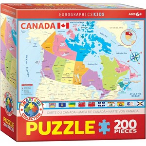 Eurographics (6200-0797) - "Carte du Canada" - 200 pièces