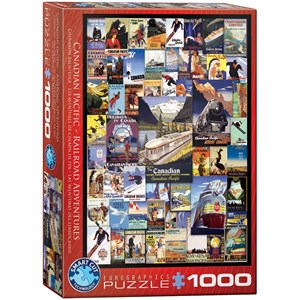 Eurographics (6000-0648) - "Railroad Adventures" - 1000 pièces