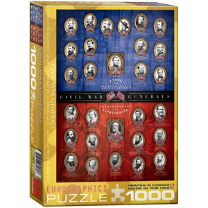 Eurographics (6000-0280) - "Civil War Generals" - 1000 pièces
