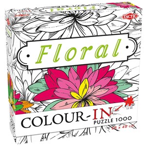 Tactic (54205) - "Colour in Floral" - 1000 pièces