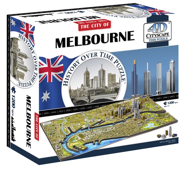 4D Cityscape (40060) - "Melbourne, Australia" - 1200 pièces