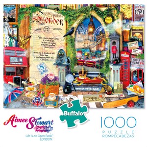 Buffalo Games (11741) - Aimee Stewart: "London (Life is an Open Book)" - 1000 pièces
