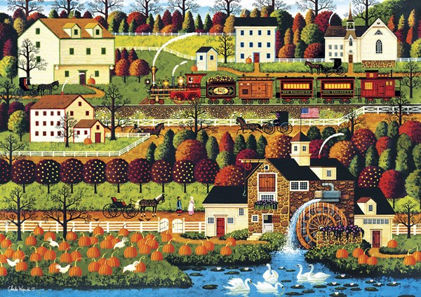 Buffalo Games (3717) - Charles Wysocki: "Honey Valley" - 500 pièces