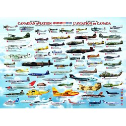 Eurographics (6000-0231) - "Histoire de l'aviation canadienne" - 1000 pièces
