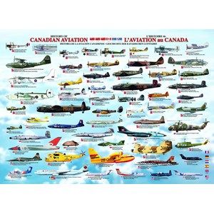 Eurographics (6000-0231) - "Histoire de l'aviation canadienne" - 1000 pièces