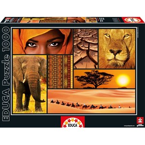Educa (16293) - "Colors of Africa" - 1000 pièces