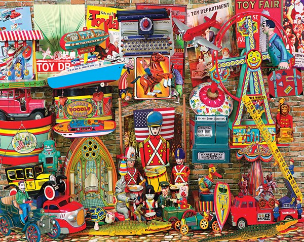 White Mountain (1180PZ) - "Antique Toys" - 1000 pièces