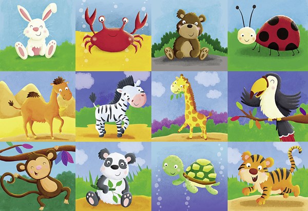 Ravensburger (05451) - "Animal Adventures" - 24 pièces