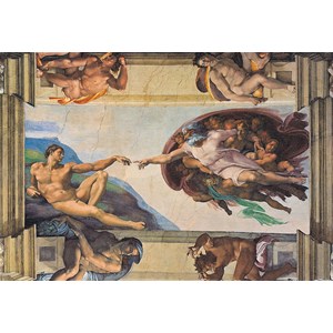 Clementoni (31402) - Michelangelo: "The Creation of Man" - 1000 pièces
