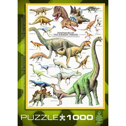 Eurographics (6000-0099) - "Les Dinosaures, Période du Jurassique" - 1000 pièces