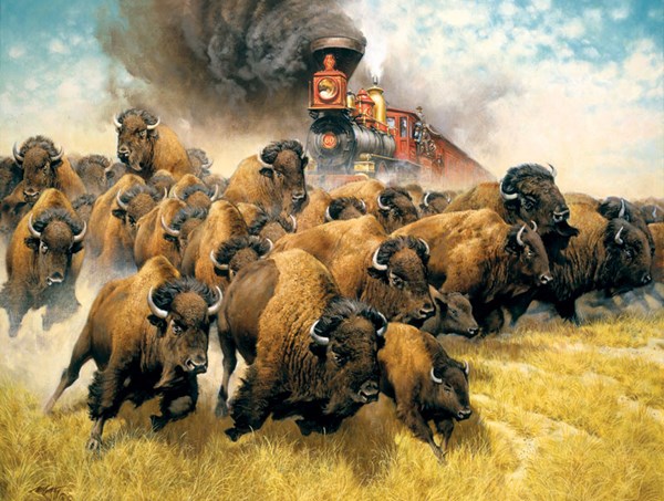 SunsOut (44237) - Frank McCarthy: "The Coming of the Iron Horse" - 500 pièces