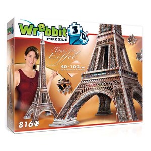 Wrebbit (W3D-2009) - "Paris : La Tour Eiffel" - 816 pièces