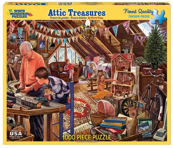 White Mountain (1123PZ) - Steve Crisp: "Attic Treasures" - 1000 pièces
