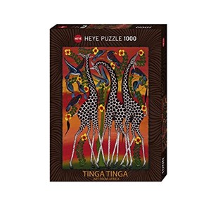 Heye (29426) - Edward Tingatinga: "Giraffes" - 1000 pièces