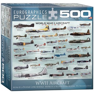 Eurographics (8500-0075) - "Avions de la 2ème guerre mondiale" - 500 pièces