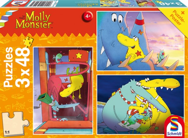 Schmidt Spiele (56227) - "Molly Monster, Big sister" - 48 pièces