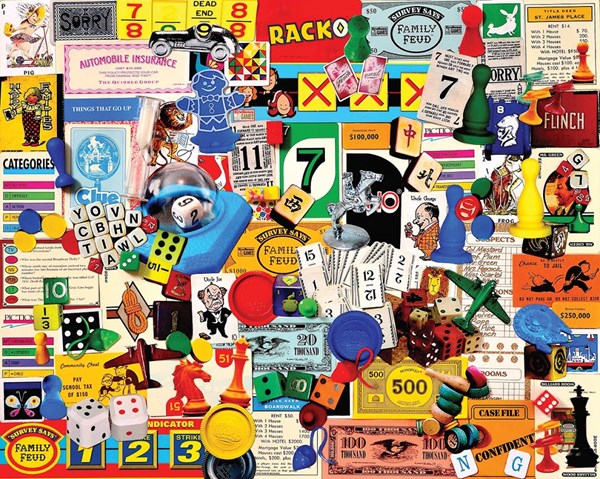 White Mountain (1174PZ) - Charlie Girard: "Game Pieces" - 1000 pièces