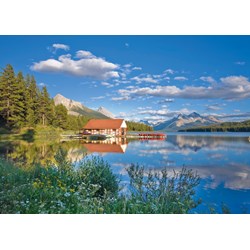 Schmidt Spiele (58334) - "Un Week-end au Bord du Lac" - 1000 pièces