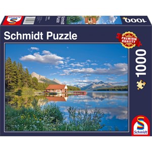 Schmidt Spiele (58334) - "Un Week-end au Bord du Lac" - 1000 pièces