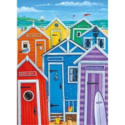 Clementoni (39327) - "Rainbow Beach Huts" - 1000 pièces