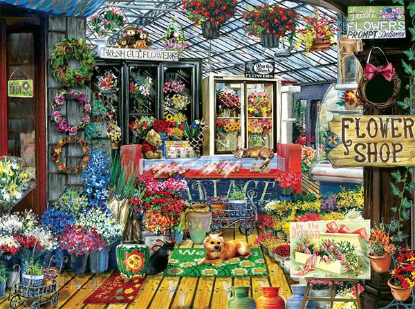 SunsOut (28731) - Tom Wood: "Fresh Flowers" - 1000 pièces