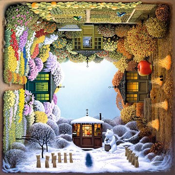 Anatolian (PER1012) - Jacek Yerka: "Four Seasons Garden" - 1000 pièces