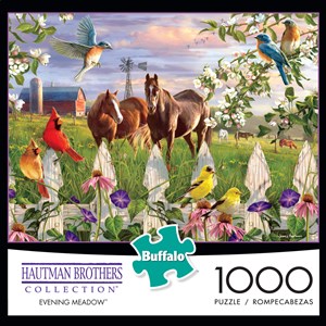 Buffalo Games (11166) - Hautman Brothers: "Evening Meadow" - 1000 pièces