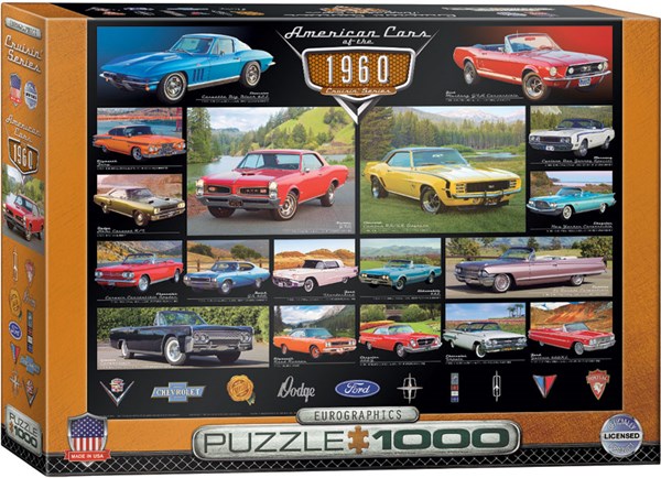 Eurographics (6000-0677) - "American Cars of the 1960's" - 1000 pièces