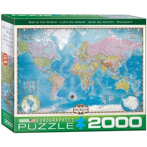 Eurographics (8220-0557) - "Carte du monde" - 2000 pièces