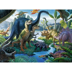 Ravensburger (10740) - "Au Pays des Géants, les Dinosaures" - 100 pièces