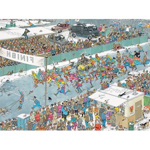 Jumbo (17310) - Jan van Haasteren: "Course sur Glace" - 1000 pièces