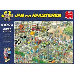 Jumbo (19063) - Jan van Haasteren: "Visite à la Ferme" - 1000 pièces
