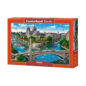 Castorland (B-52653) - "Paris, Notre Dame" - 500 pièces