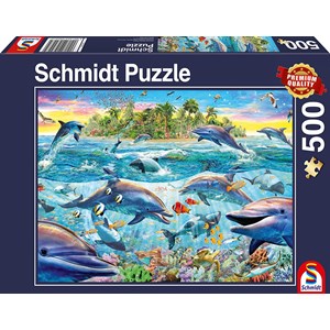 Schmidt Spiele (58227) - "Récif des Dauphins" - 500 pièces