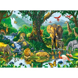 Ravensburger (14171) - "Harmonie dans la savane" - 500 pièces