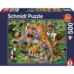 Schmidt Spiele (58226) - "L'Attaque du Tigre" - 500 pièces
